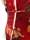 Modern Chinese Qipao, mulberry silk Cheongsam, Silk qipao, red color qipao