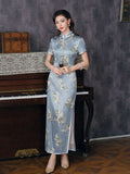Free alteration, Traditional Chinese Qipao dress, Mulberry Silk cheongsam