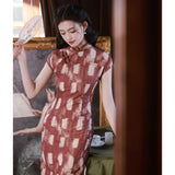 Modern Chinese Qipao, Cheongsam Dress, breathable Summer Qipao, mandarin collar