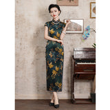 Modern Chinese qipao, mulberry silk Cheongsam, Silk qipao, spring dress, mandarin collar