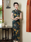 Modern Chinese qipao, mulberry silk Cheongsam, Silk qipao, spring dress, mandarin collar