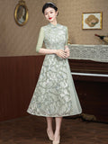 Modern Aodai, aodai qipao, flower pattern, 2 colors