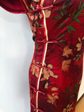 Modern Chinese Qipao, mulberry silk Cheongsam, Silk qipao, red color qipao