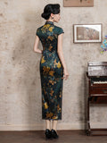 Modern Chinese qipao, mulberry silk Cheongsam, Silk qipao, spring dress, mandarin collar
