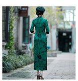 Modern Chinese Cheongsam, Green color