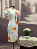 Modern Chinese Qipao, Chinese Cheongsam, modern qipao, Maggie Cheung qipao, mandarin collar