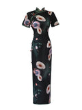 Modern Chinese Qipao, Chinese Cheongsam Dress, Evening Dress, Ball Gowns, Long Evening Dresses, mandarin collar