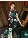 Modern Chinese Qipao, Chinese Cheongsam Dress, Evening Dress, Ball Gowns, Long Evening Dresses, mandarin collar