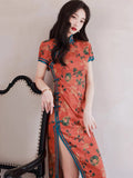 Modern Chinese Qipao, Chinese Cheongsam, modern qipao, Ball Gowns, Long Evening Dress, mandarin collar