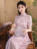 Modern Chinese Qipao, Cheongsam Dress, Kneelength Qipao, breathable Summer Qipao, aodai qipao