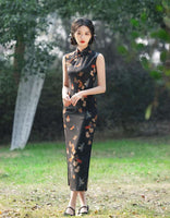 Free alteration, Traditional Chinese Qipao dress,  sleeveless qipao, Evening Dress, mandarin collar