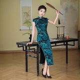 Modern Chinese dress, mulberry silk Cheongsam, Silk qipao, spring dress