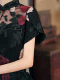 Modern Chinese Qipao, Chinese Cheongsam Dress, Evening Dresses, Lace dress, mandarin collar