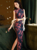 Modern Chinese qipao, Chinese Cheongsam, Evening Dress, Ball Gowns, mandarin collar