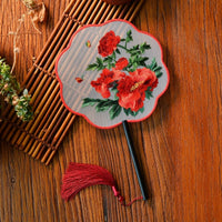 Qipao Fan, éventail brodé, éventail brodé floral, Accessoires pour fans