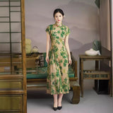 Modern Aodai, aodai qipao, flower pattern, 2 colors