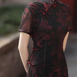Modern Chinese Qipao dress,  Evening Dress, mandarin collar