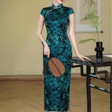 Modern Chinese dress, mulberry silk Cheongsam, Silk qipao, spring dress