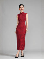 Modern Chinese Qipao, Chinese Cheongsam, tea ceremony  qipao, Red qipao