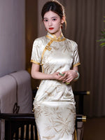 Modern Chinese qipao, Chinese Cheongsam, Evening Dresses, Ball Gowns, mandarin collar