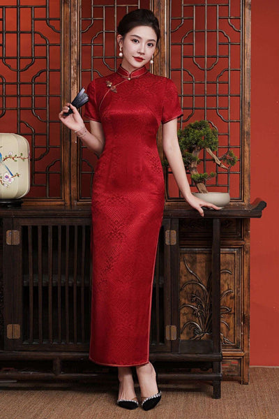 Free alteration, Traditional Chinese Qipao dress, Mulberry Silk cheongsam,  Evening Dress, light casual dress