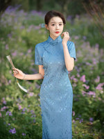 Modern Chinese Qipao, Chinese Cheongsam, modern qipao, Ball Gowns, Long Evening Dress, mandarin collar