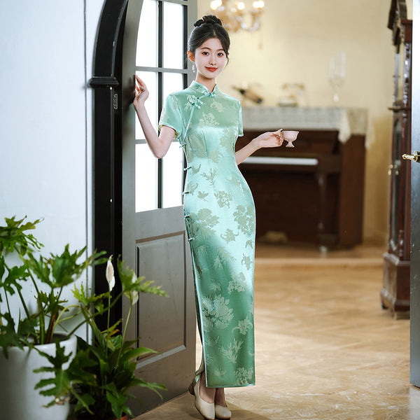 Silk Qipao Tagged "Chinese wedding dress" QipaoMood Silk Qipao Tagged "Chinese wedding dress" QipaoMood