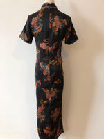Modern Chinese qipao, Chinese Cheongsam Dress, black jacquard qipao, Ball Gowns, mandarin collar
