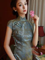 Modern Chinese qipao, Chinese Cheongsam, Evening Dress, Ball Gowns, mandarin collar