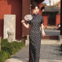 Modernes chinesisches Qipao, chinesisches Cheongsam, Abendkleider, Ballkleider, Sommer-Qipao, Mandarinkragen