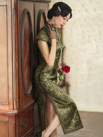 Elegant traditional Chinese dress, silk dress, Cheongsam Dress, Evening Dresses, Ball Gowns, Long Evening Dresses, mandarin collar