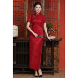 Modern Chinese Qipao, Mulberry Silk cheongsam,  Evening Dress, Wedding qipao, red qipao