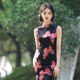 Free alteration, Traditional Chinese Qipao dress, Evening Dress, 2 colors, mandarin collar