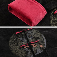 Herren-Hochzeitsanzug, chinesischer Hochzeitsanzug, Hochzeits-Tang-Jacke, Drachenmuster, 2 Farben, Stehkragen