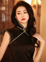 Modern Chinese Qipao,  Evening Dress, mandarin collar
