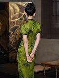 Modern Chinese qipao, Chinese Cheongsam, Evening Dresses, Ball Gowns, Summer qipao, mandarin collar