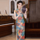 Qipao chinois moderne, Cheongsam chinois, robes de bal, robe de soirée longue, col mandarin