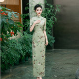 Modern Chinese Qipao dress,  Evening Dress, mandarin collar