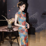 Qipao chinois moderne, Cheongsam chinois, robes de bal, robe de soirée longue, col mandarin