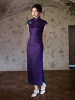 Elegantes traditionelles chinesisches Kleid, chinesisches Cheongsam, lange Abendkleider, Ballkleider, Geschenk für sie, Mandarinkragen