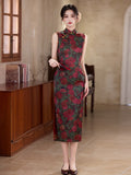 Chinese Cheongsam, Evening Dress, Ball Gown, Sleeveless summer qipao