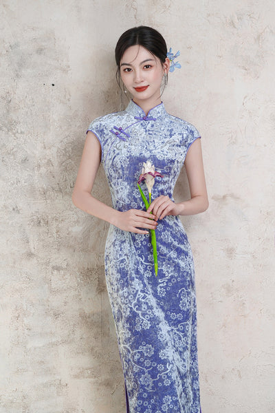 modern cheongsam dress modern chinese costume female SWEPER Womens Stretch polyester fabric Traditional Chinese Dresses & Accessories