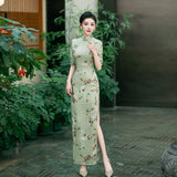 Modern Chinese Qipao dress,  Evening Dress, mandarin collar