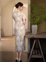 Chinese Cheongsam, velvet qipao, Evening Dress, Ball Gown