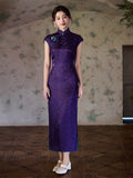 Elegantes traditionelles chinesisches Kleid, chinesisches Cheongsam, lange Abendkleider, Ballkleider, Geschenk für sie, Mandarinkragen