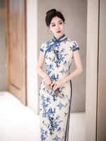Modern Chinese qipao, Chinese Cheongsam, Evening Dress, Ball Gowns, mandarin collar