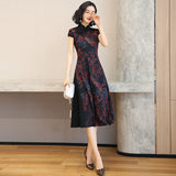 Traditional Chinese dress, Chinese Cheongsam, aodai qipao, Ball Gowns, Long Evening Dress, mandarin collar, 3 colors