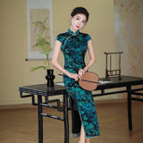 Modern Chinese dress, mulberry silk Cheongsam, Silk qipao, spring dress