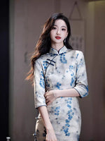 Modern Chinese Qipao dress,  Evening Dress, mandarin collar