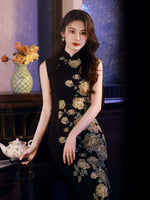 Modern Chinese qipao, Chinese Cheongsam, Evening Dress, Ball Gowns, mandarin collar